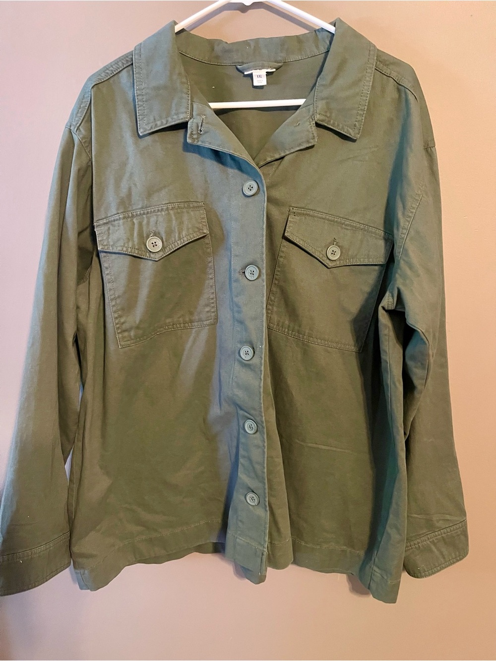 a.n.a - Olive Green Women's Utility Jacket- Size XXL